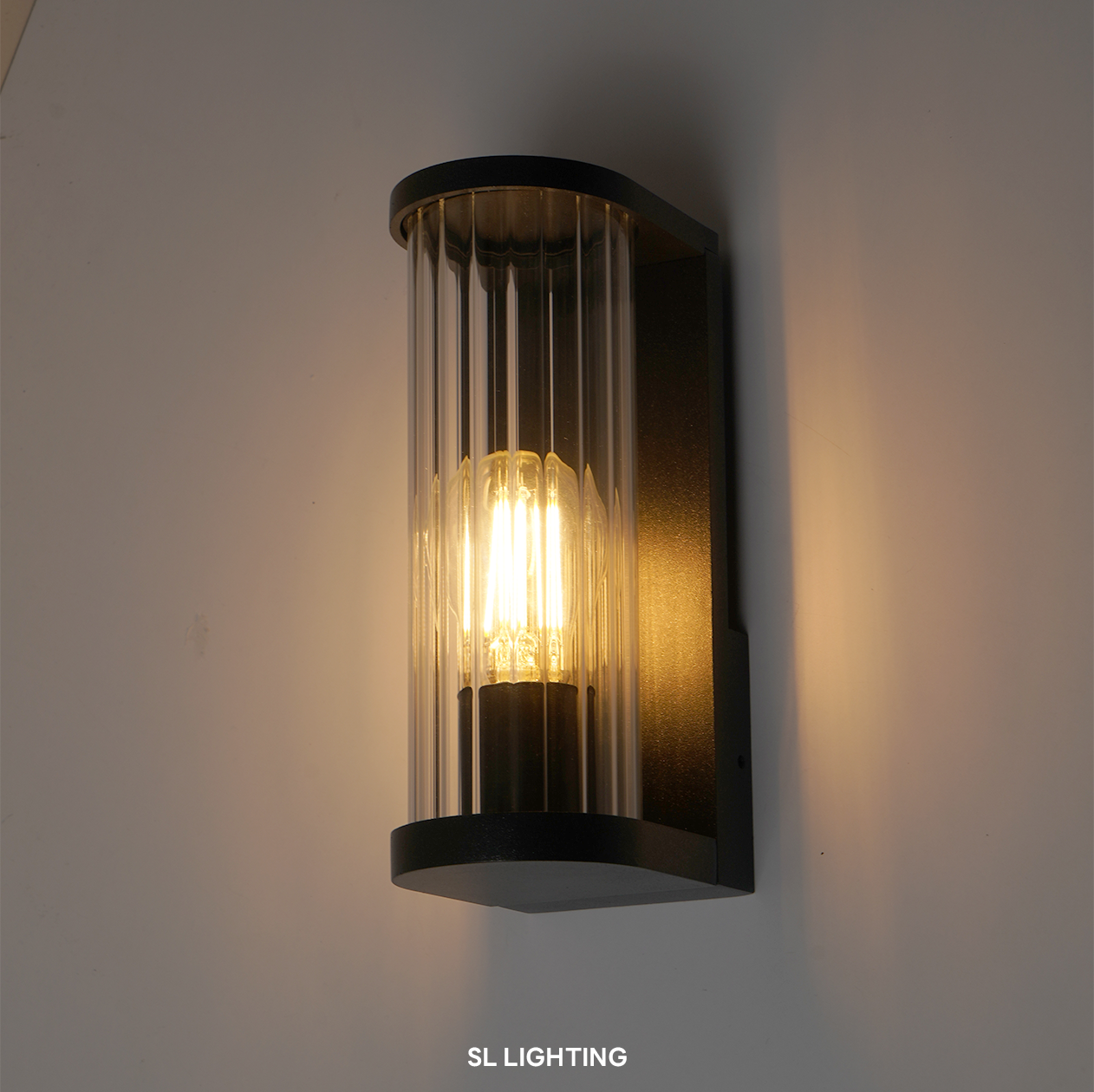ไฟผนังภายนอก SL LIGHTING SLEEV E27 สีดำ_2